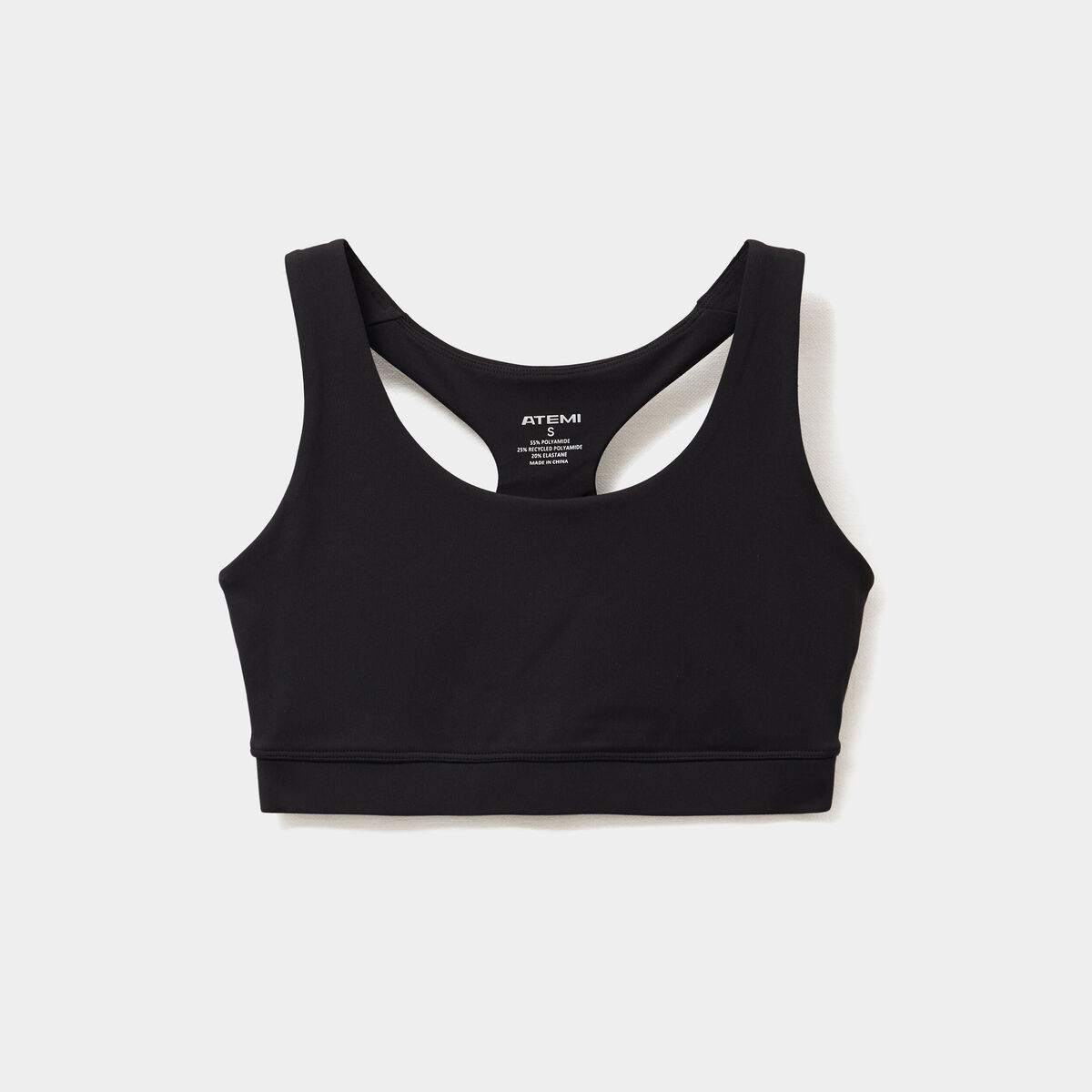 Brassi&egrave;re de sport dos nageur noir femme
