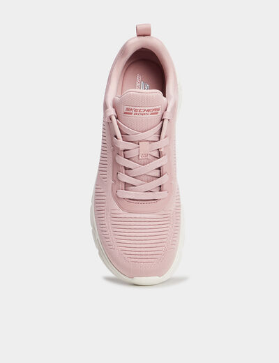Baskets running Skechers Bobs Flex rose poudrée femme