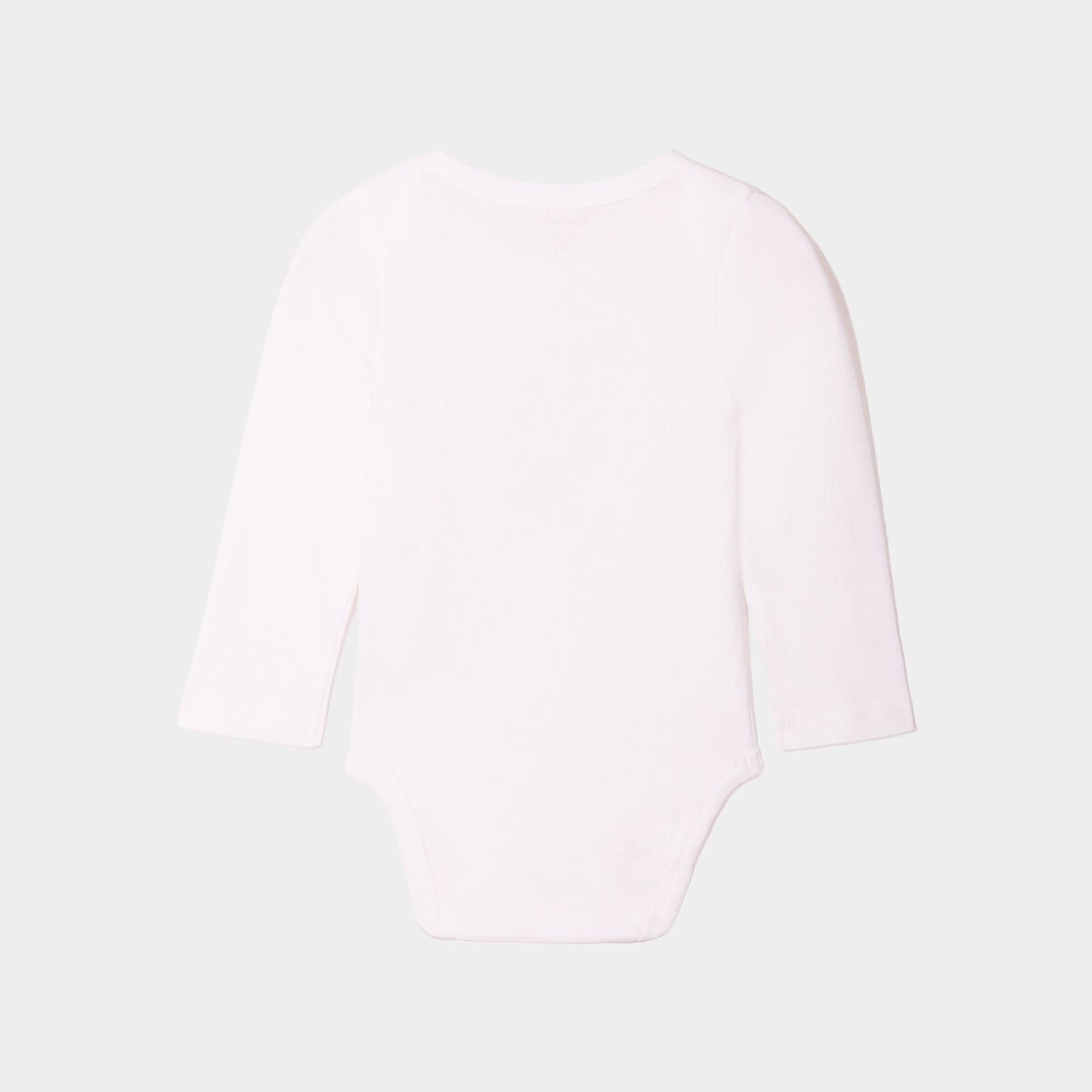 Lot 5 bodies US coton manches longues gris clair bébé