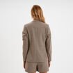 Veste blazer 2 poches marron femme
