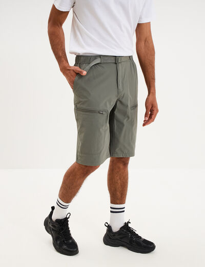 Short de randonn&eacute;e respirant gris homme