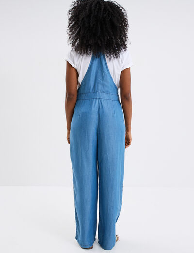 Combinaison pantalon jean lyocell fluide denim double stone femme