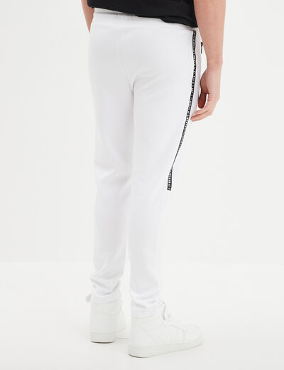 Pantalon de jogging stretch Liberto blanc homme