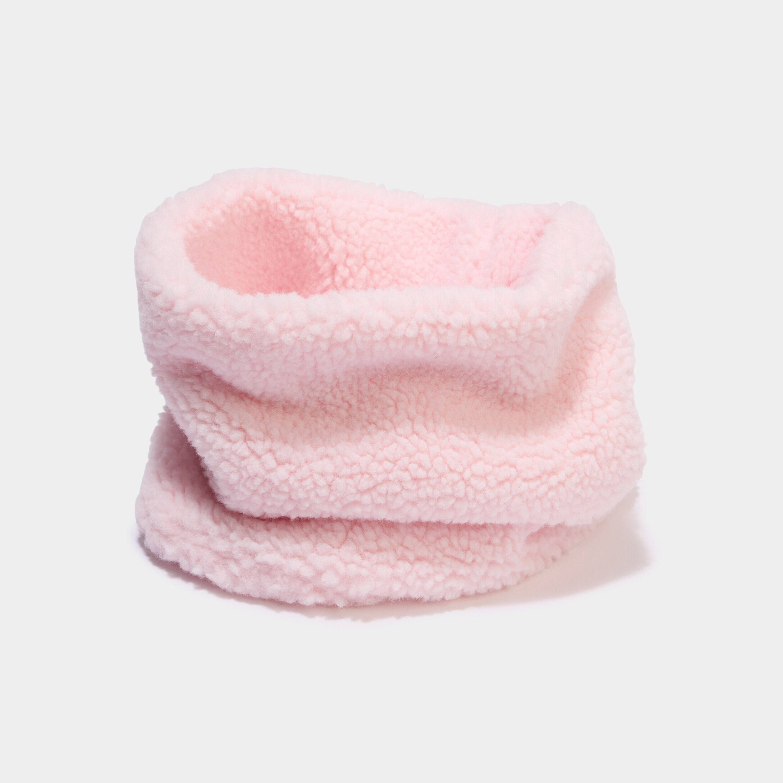Tour de cou effet polaire rose fille LH