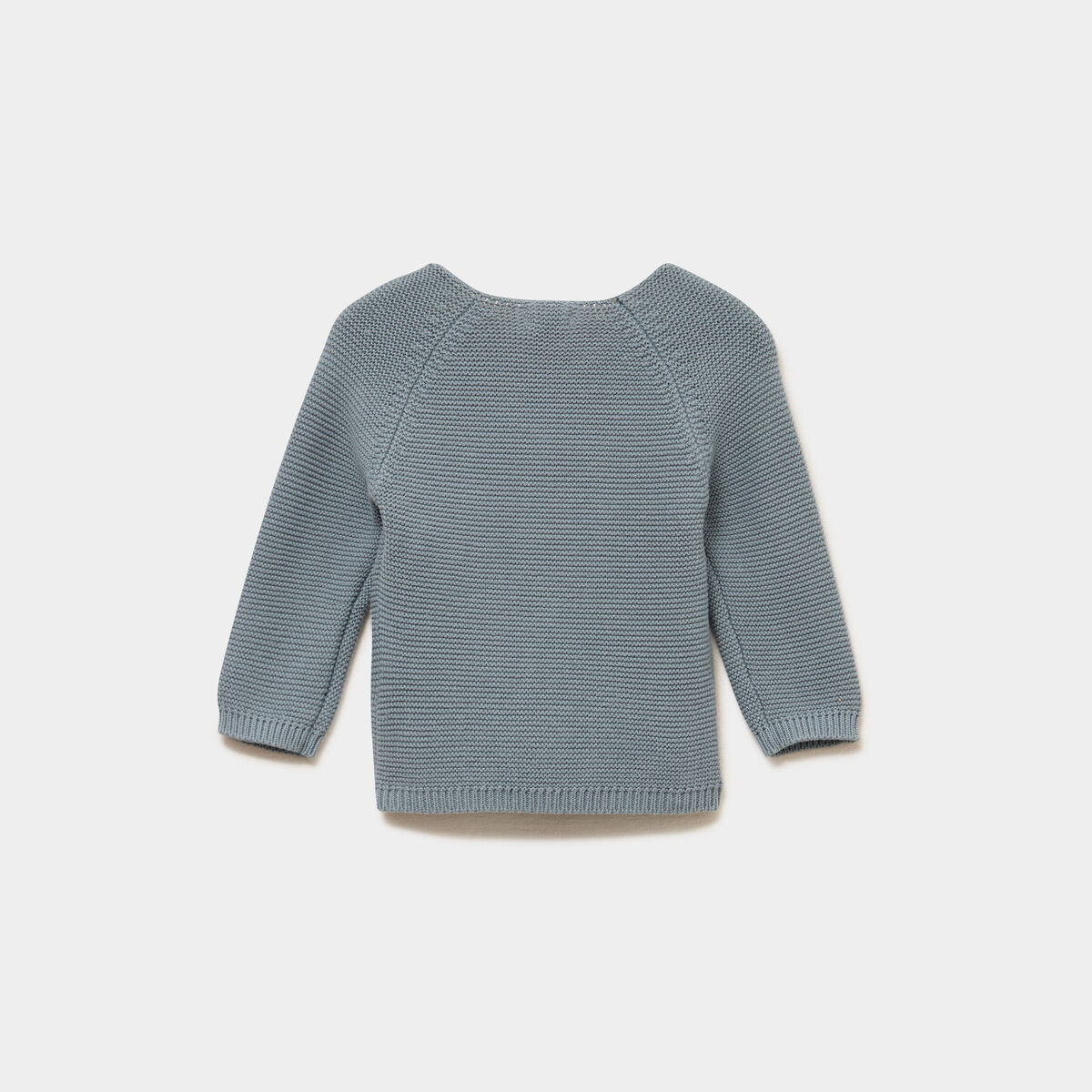 Brassi&egrave;re naissance tricot nou&eacute;e coton vert fonc&eacute; b&eacute;b&eacute;