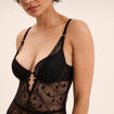 Body padd&eacute; avec dentelle noir femme