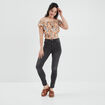 Blouse manches bouffantes Liberto ecru femme