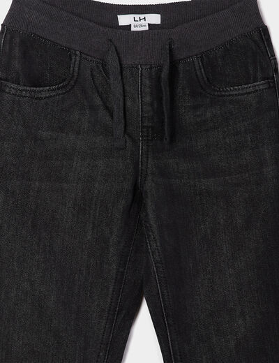 Jeans regular taille ajustable gris garçon