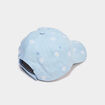 Casquette en jean brod&eacute;e coton bleu fille
