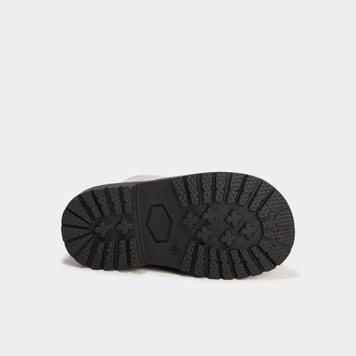 Boots crantées vernies à paillettes noir bébé fille