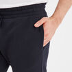 Pantalon jogging droit molleton bleu marine homme