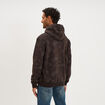 Sweat hoodie &agrave; capuche molleton marron chocolat homme