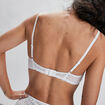 Soutien-gorge embo&icirc;tant en dentelle blanc femme