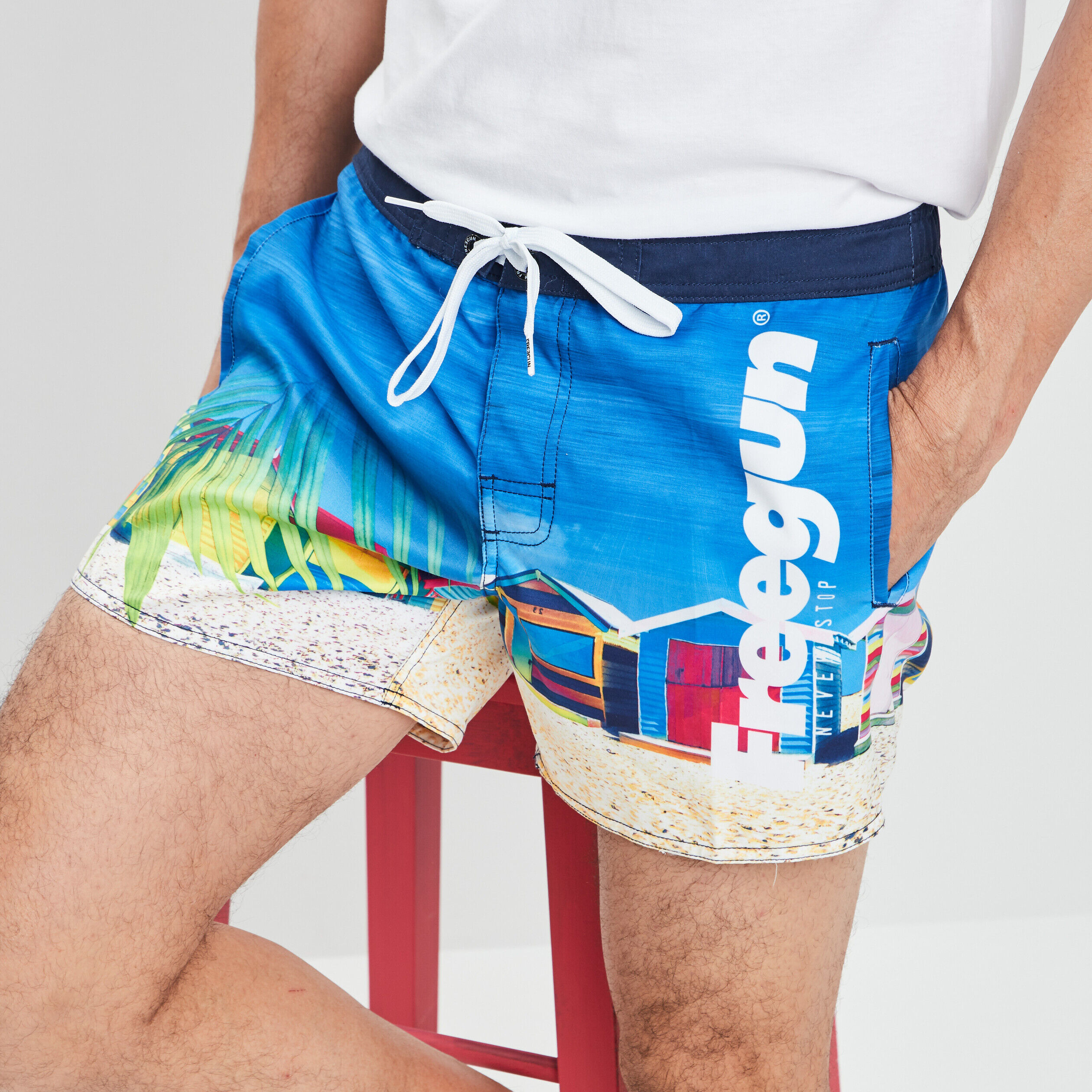 Short bermuda maillot de bain FREEGUN homme pas cher La Halle