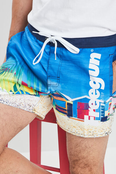 Short de bain Freegun multicolore homme