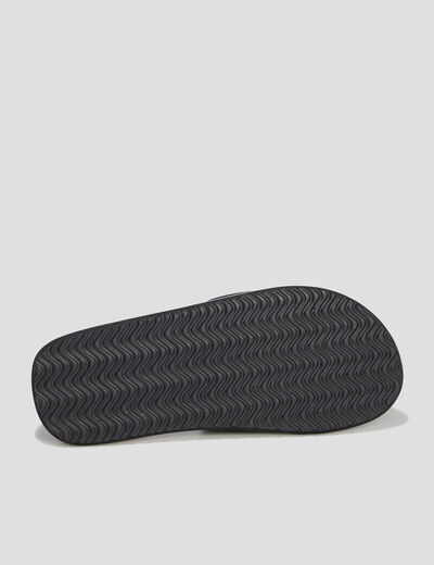 Mules à scratchs noir homme