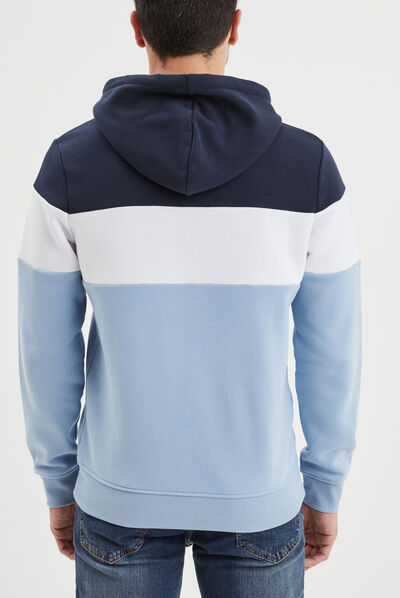 Sweat à capuche hoodie Creeks bleu ciel homme