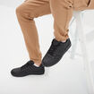 Tennis basses à lacets noir homme
