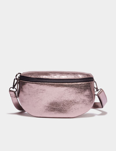 Sac banane arrondi couleur bronze femme
