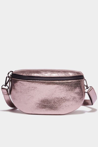 Sac banane arrondi couleur bronze femme