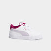 Tennis basses à scratchs Puma Carina violet fille