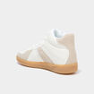Baskets montantes &agrave; lacets blanc femme