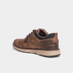 Derbies &agrave; lacets effet similicuir marron homme
