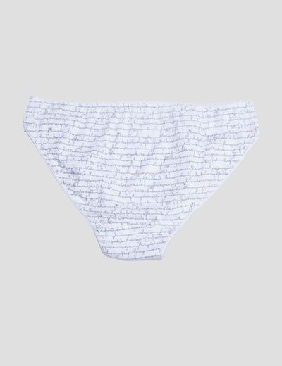 Lot 4 culottes en coton bleu femme