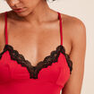 Ensemble pyjama 2 pièces rouge femme