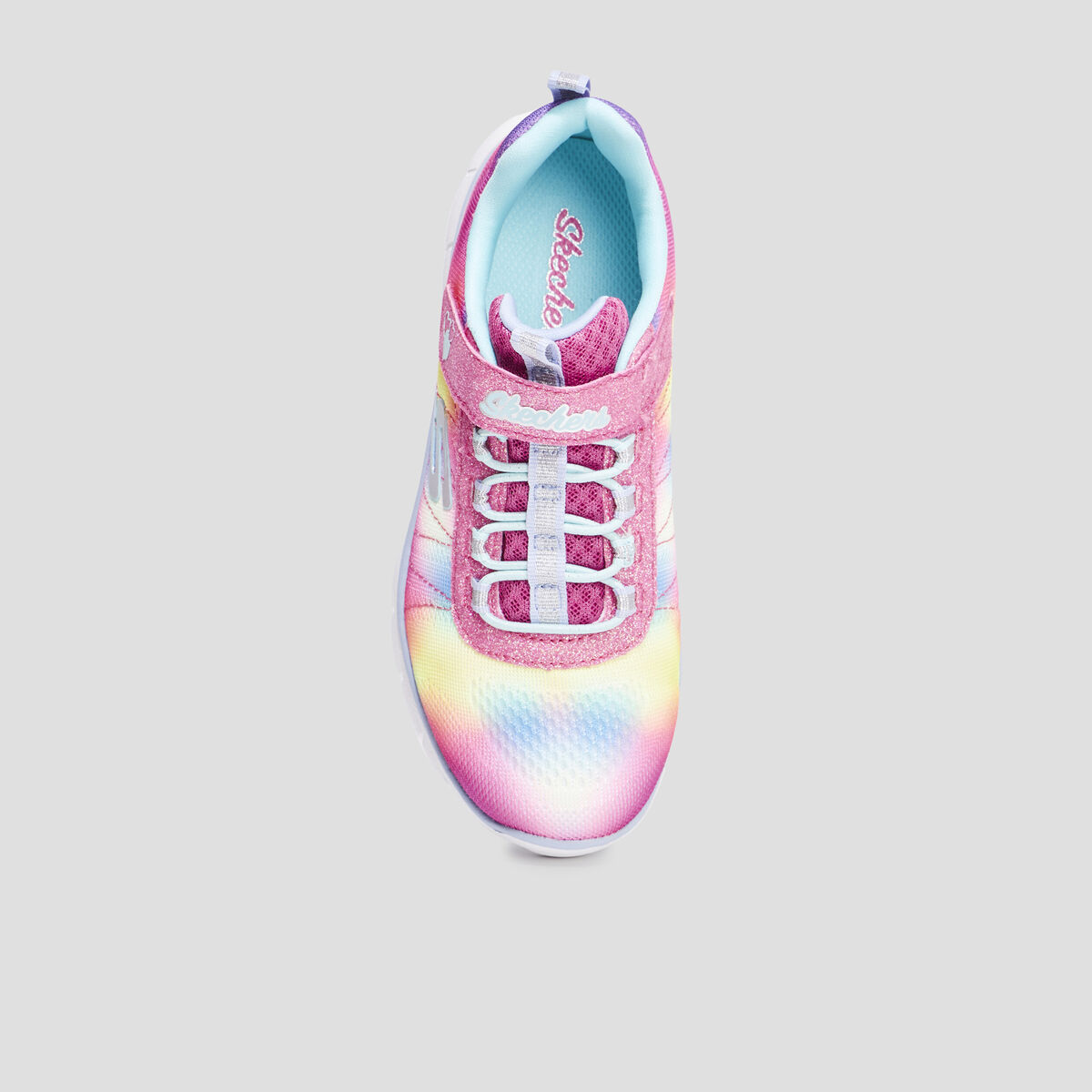 Baskets running à scratchs Sketchers multicolore fille