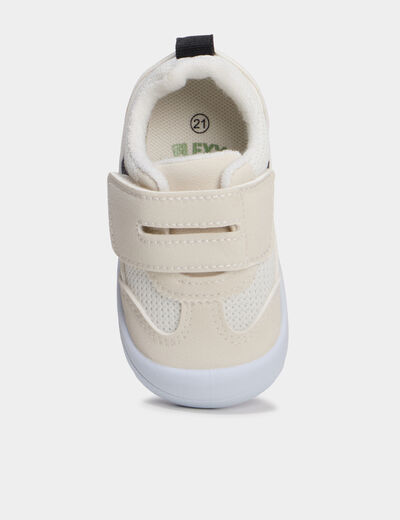 Tennis basses &agrave; semelles flex blanc b&eacute;b&eacute; gar&ccedil;on