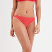 Tanga avec micro dentelle rose framboise femme