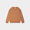Sweat oversize manches longues col rond camel garçon