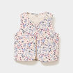 Gilet matelassé sans manches beige fille