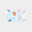 Lot 5 paires chaussettes invisibles multicolore gar&ccedil;on