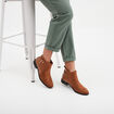 Bottines chelsea avec boucles marron femme
