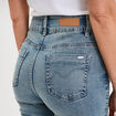 Jeans slim coton bleu femme
