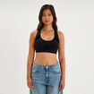 Brassi&egrave;re sport microfibre dos nageur noir femme