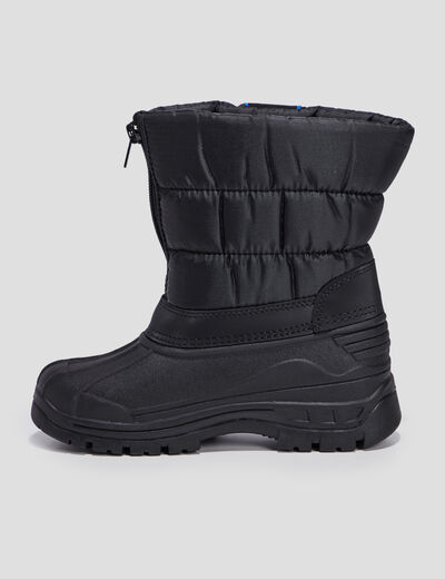 Bottes de neige crantées noir garçon