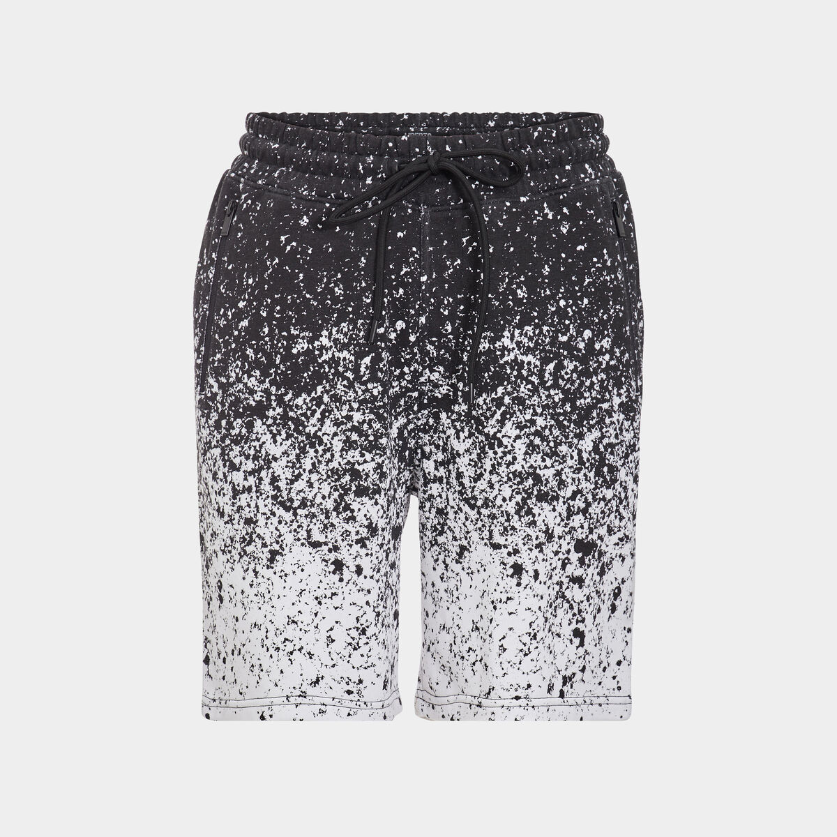 Short jogging droit à coulisse blanc homme