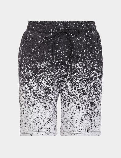 Short jogging droit à coulisse blanc homme