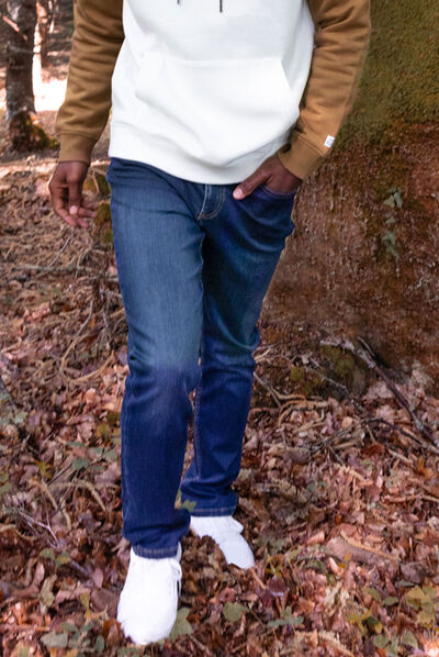 Jeans regular denim brut homme