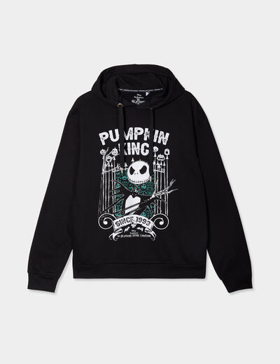 Sweat hoodie Étrange Noël monsieur Jack noir homme