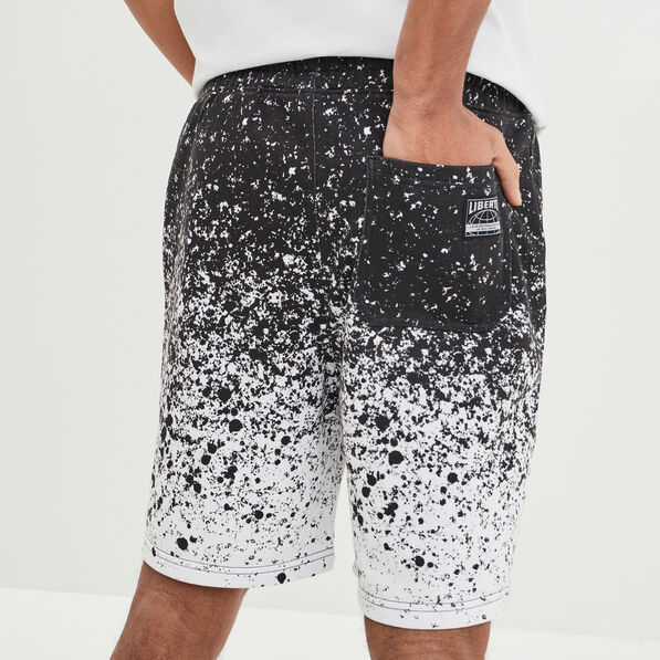 Short jogging droit à coulisse blanc homme