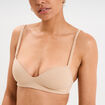 Soutien-gorge push-up triangle beige femme
