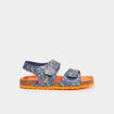 Semelles à scratchs Kickers Summerkro bleu marine garçon