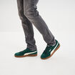 Tennis basses à lacets cuir Puma Smash vert émeraude homme