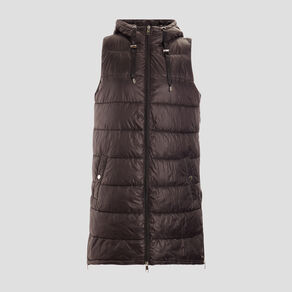 doudoune longue sans manches noir femme Doudoune longue sans manches noir femme