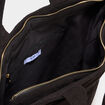 Sac tote bag zipp&eacute; effet velours noir femme