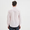Chemise effet stretch manches longues rose clair homme